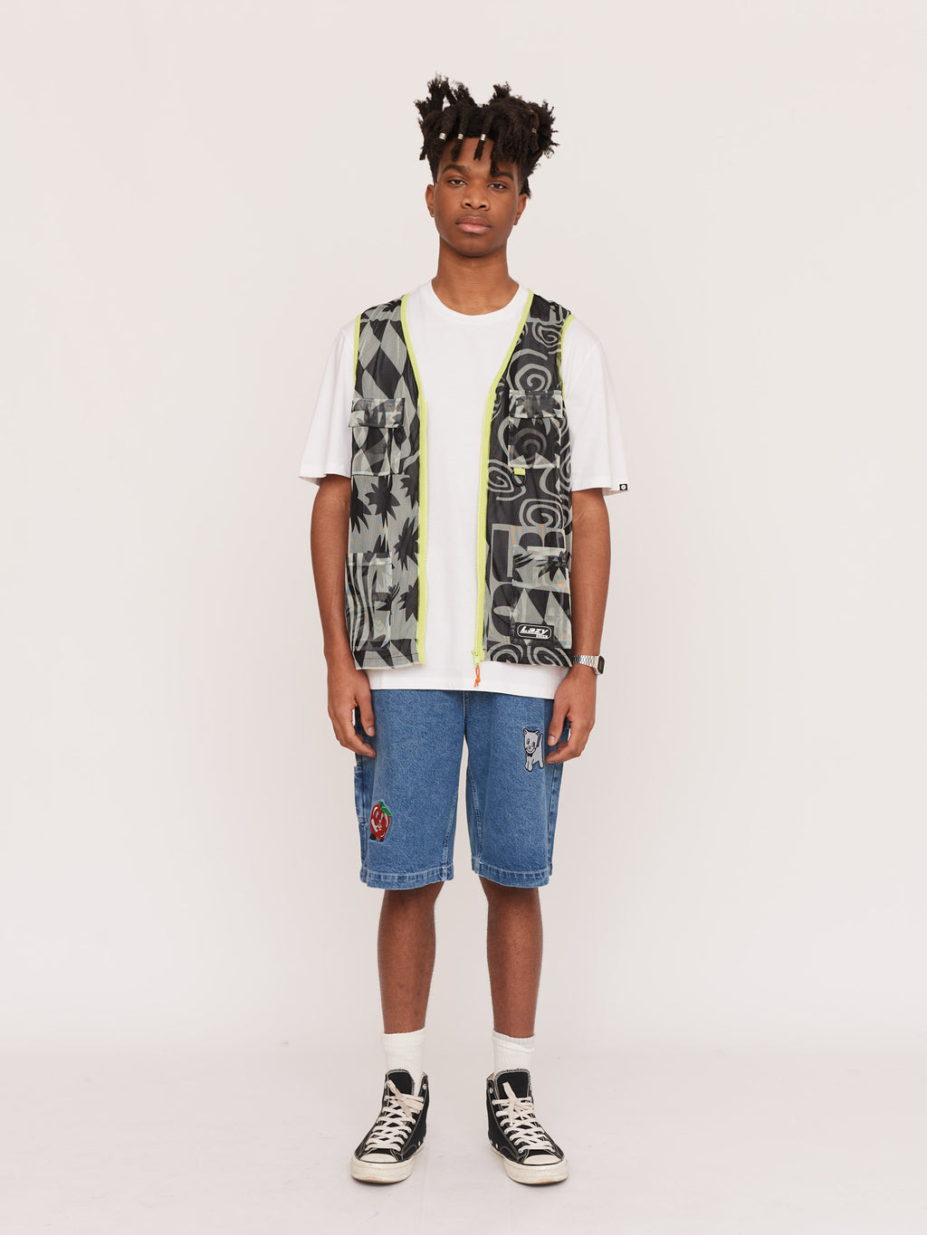 Wavey Lazy Mesh Gilet