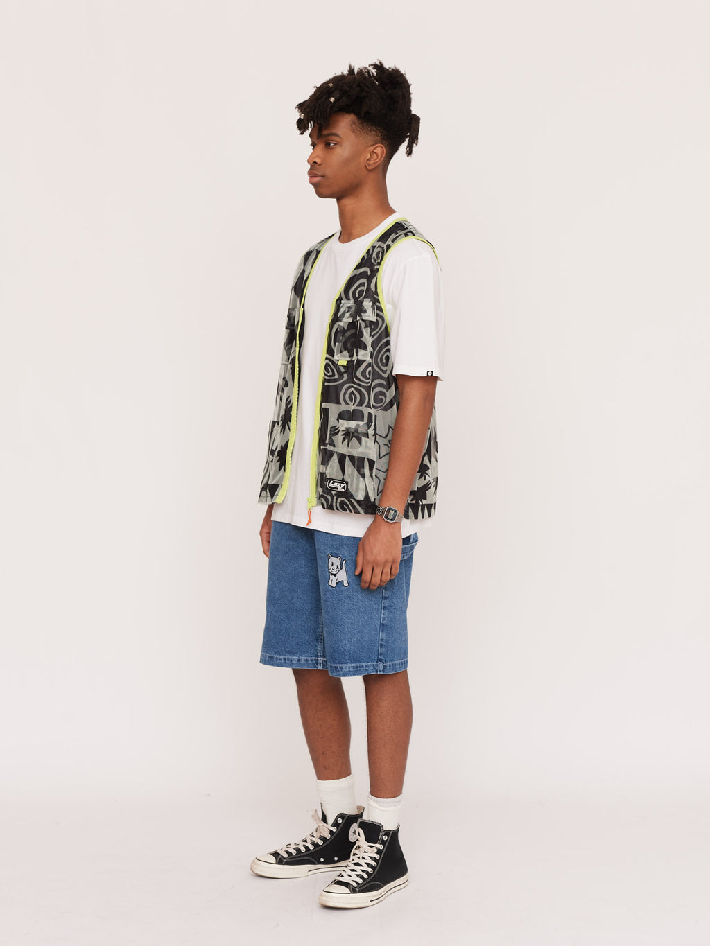 Wavey Lazy Mesh Gilet