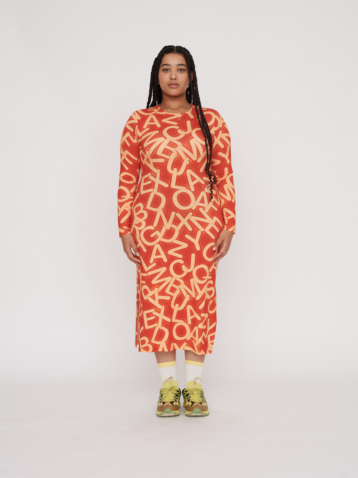 Alphabetti Fitted Dress