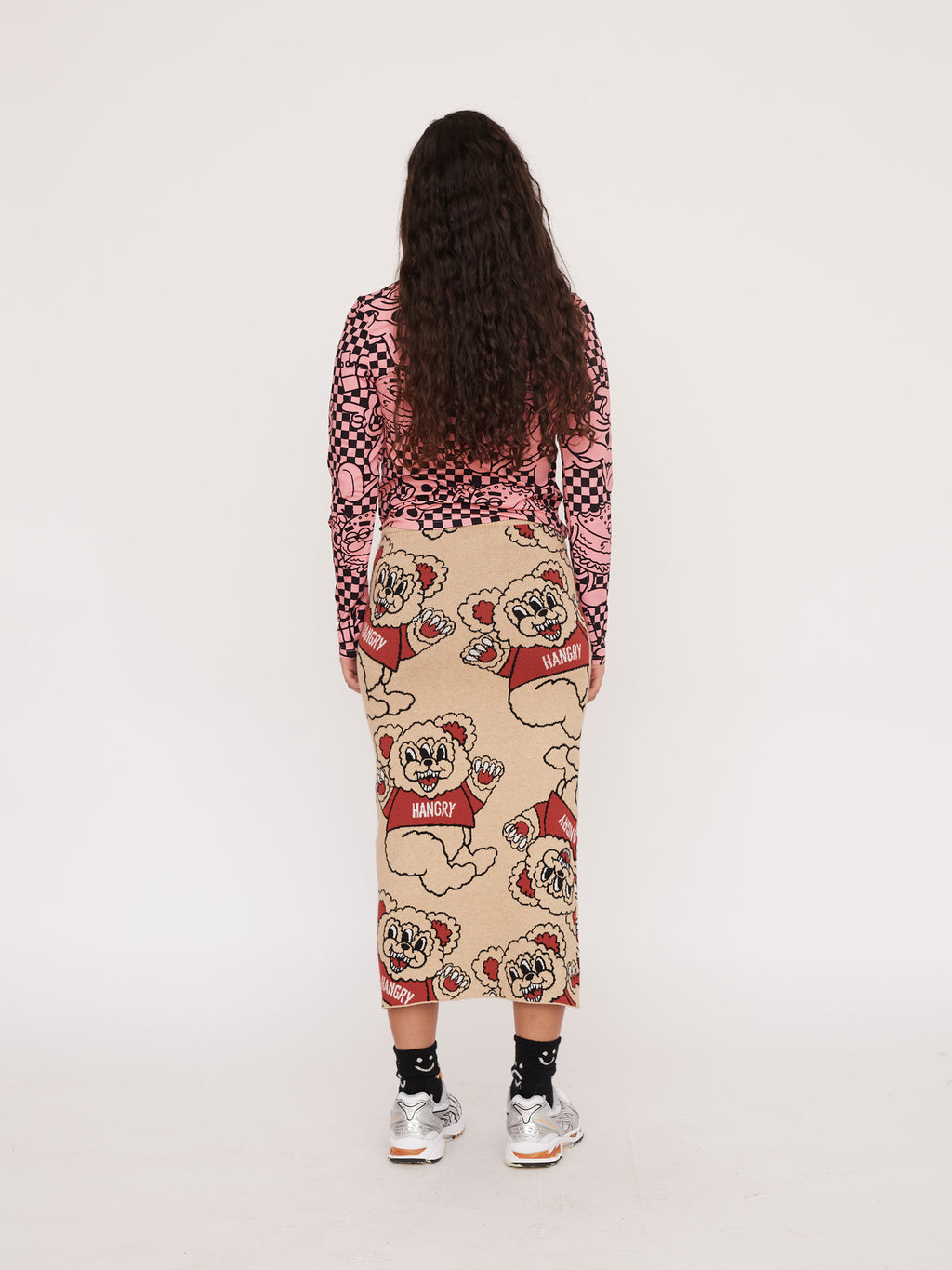 Hangry Bear Knitted Skirt