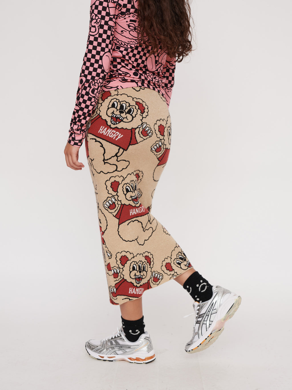 Hangry Bear Knitted Skirt