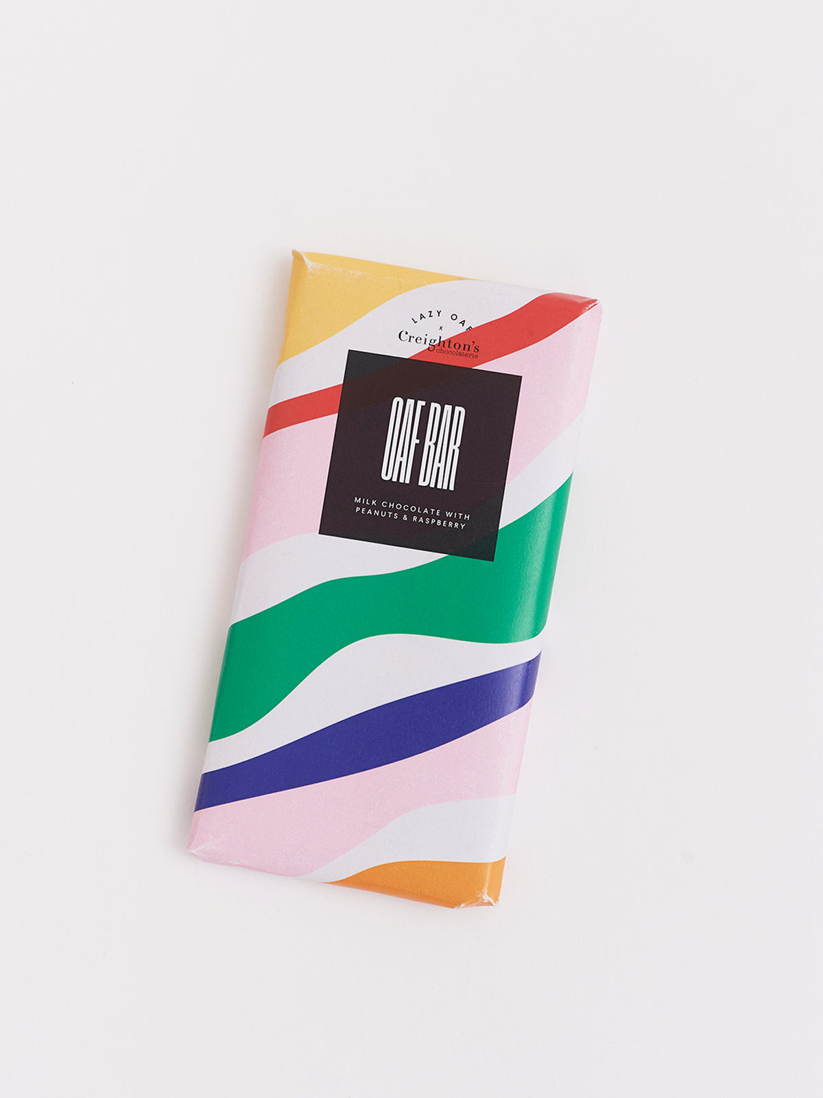 Lazy Oaf x Creighton's Peanut Raspberry Oaf Chocolate Bar
