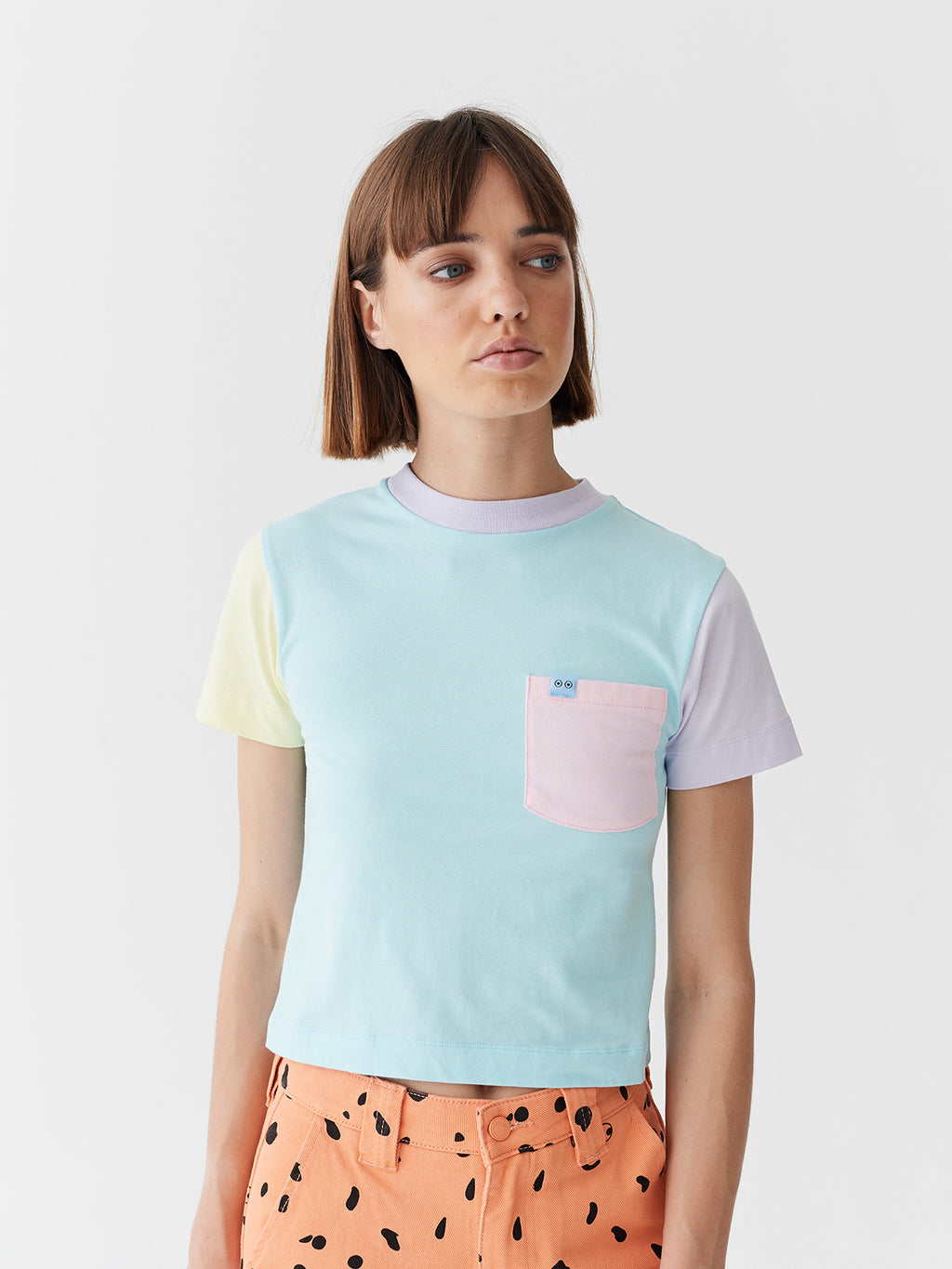 Lazy Oaf x Studio Arhoj Colour Block Fitted T-Shirt