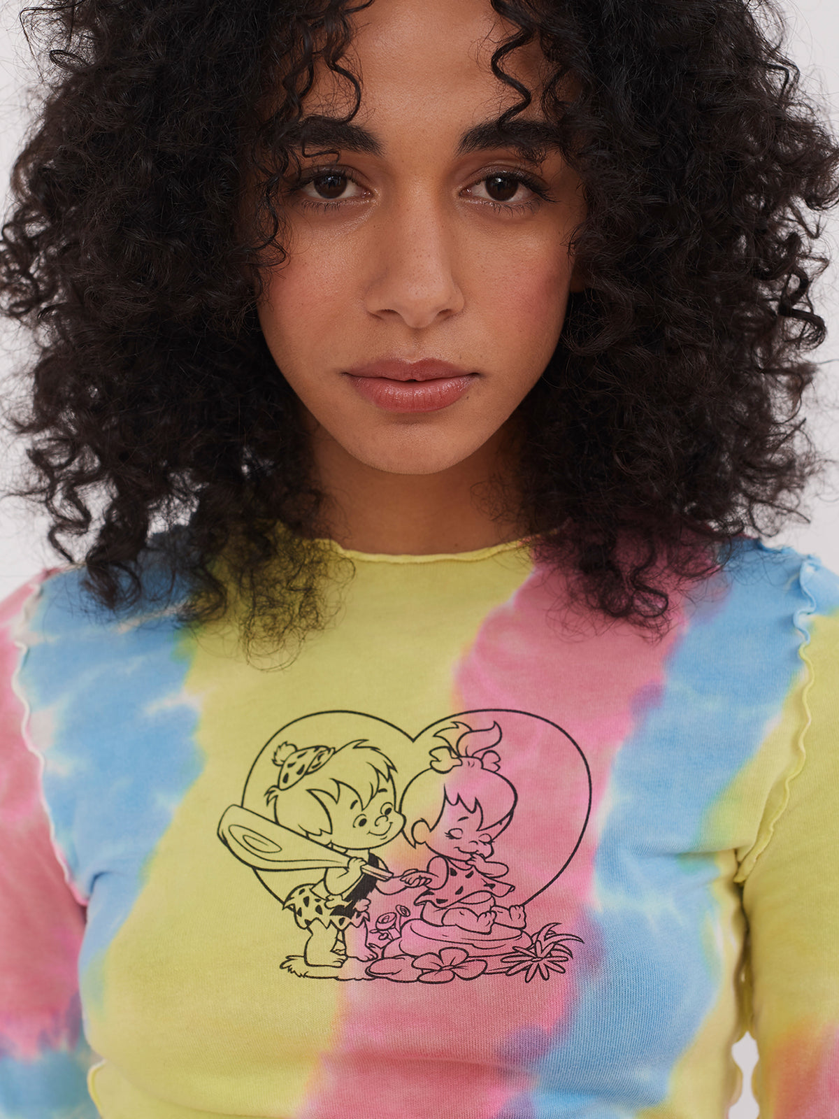 Lazy Oaf x The Flintstones Bedrock Tie Dye Top