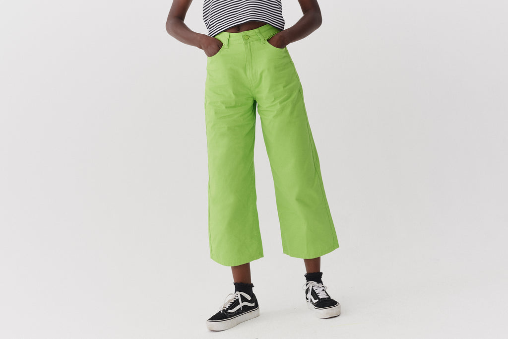 LO Lime Wide Leg Jeans