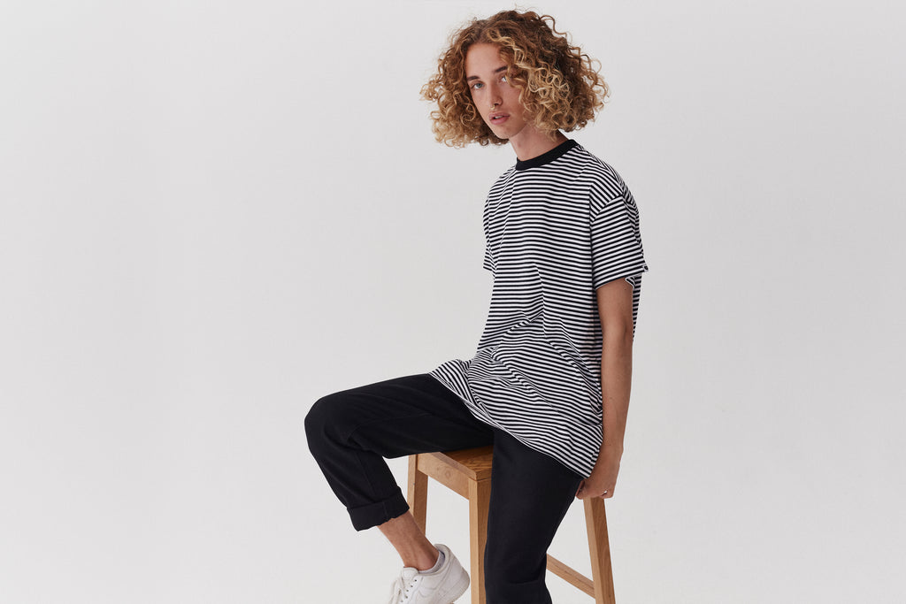 LO Stripey Oversized T-shirt