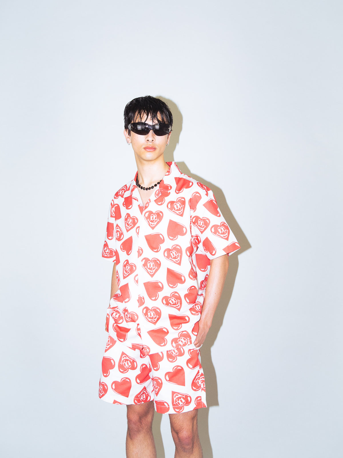 Happy Heart Bowling Shirt
