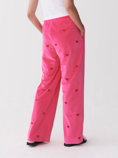Lazy Oaf Velour Love Repeat Track Pants