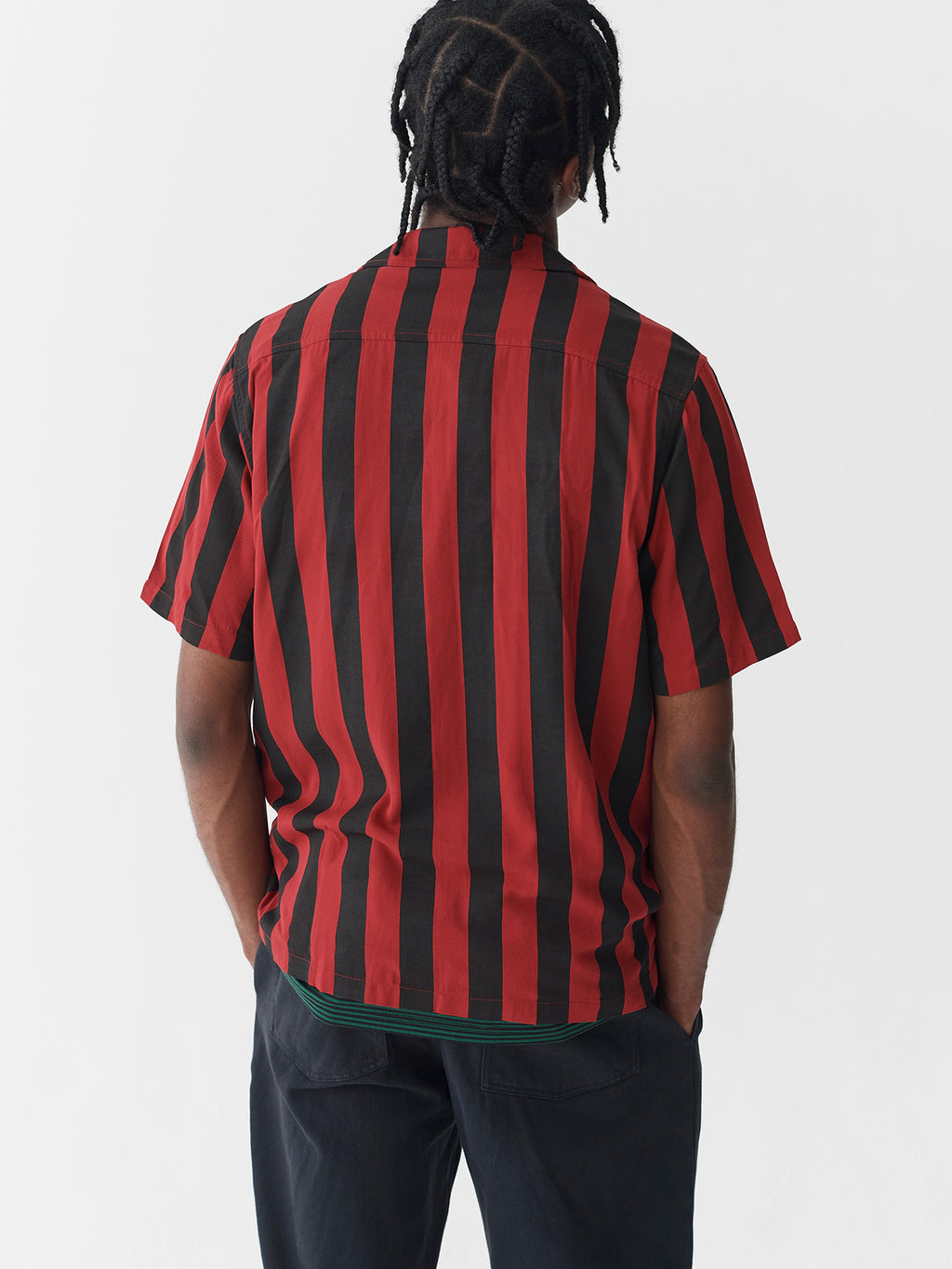Lazy Oaf Vertical Stripe Bowling Shirt