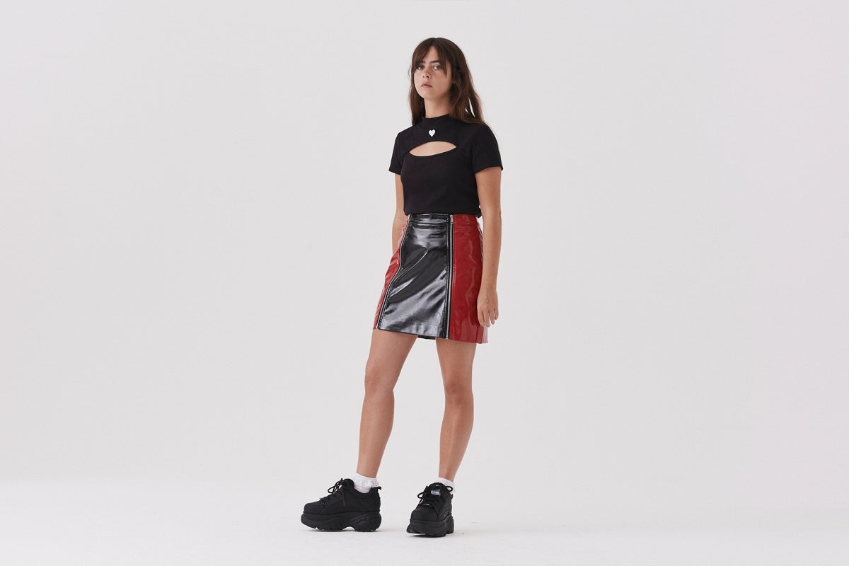 Lazy Oaf Zip Panel Skirt