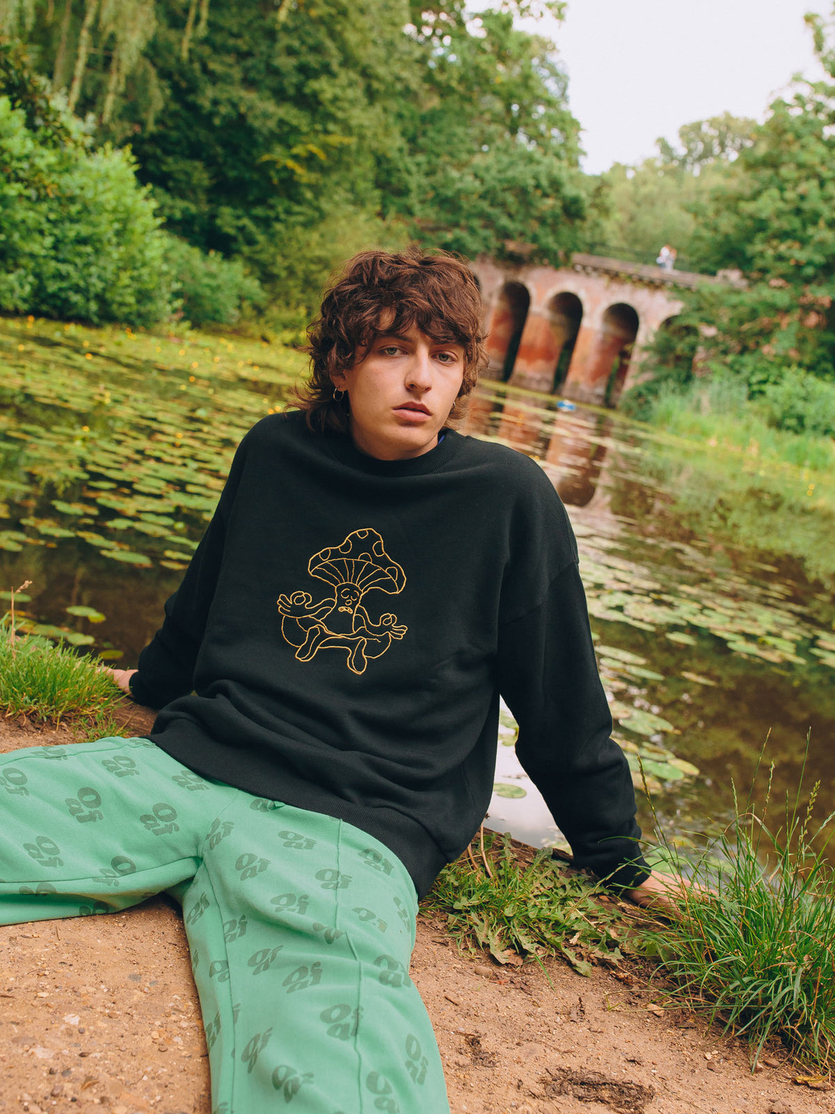 Lazy Mushroom Meditation Sweatshirt
